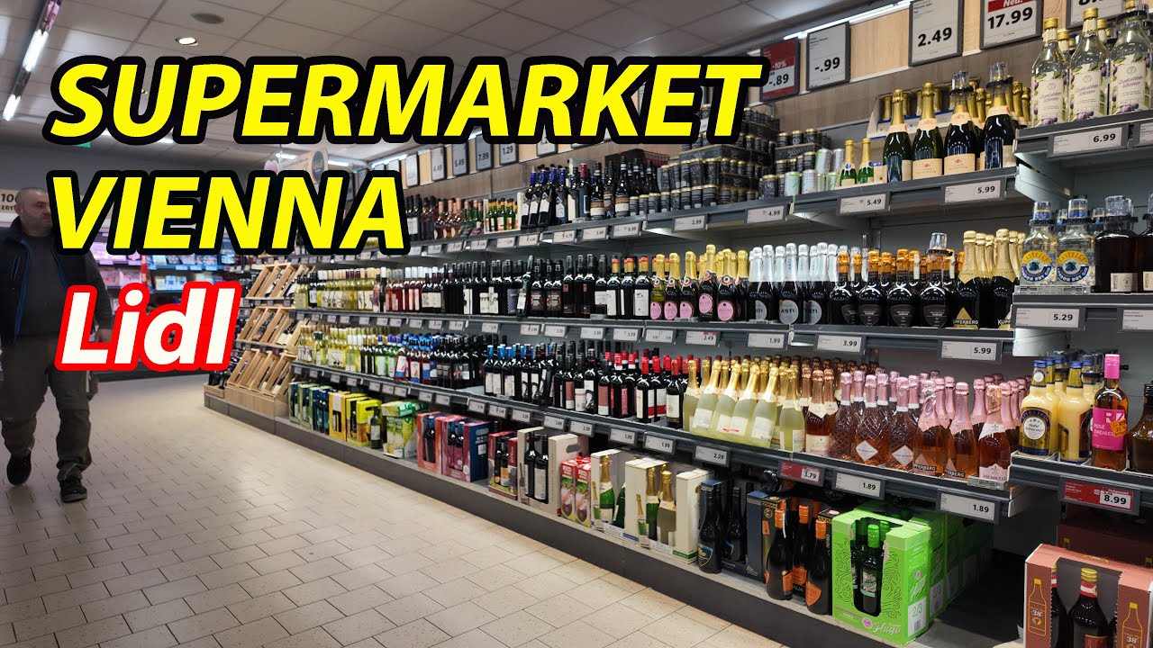 Exploring Lidl Supermarket in Vienna, Affordable Shopping | Vienna walk 2025 | 4K