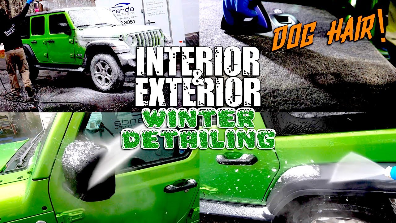Interior & Exterior Detail / LOTS OF DOG HAIR! Jeep Wrangler #analan #detailingtips