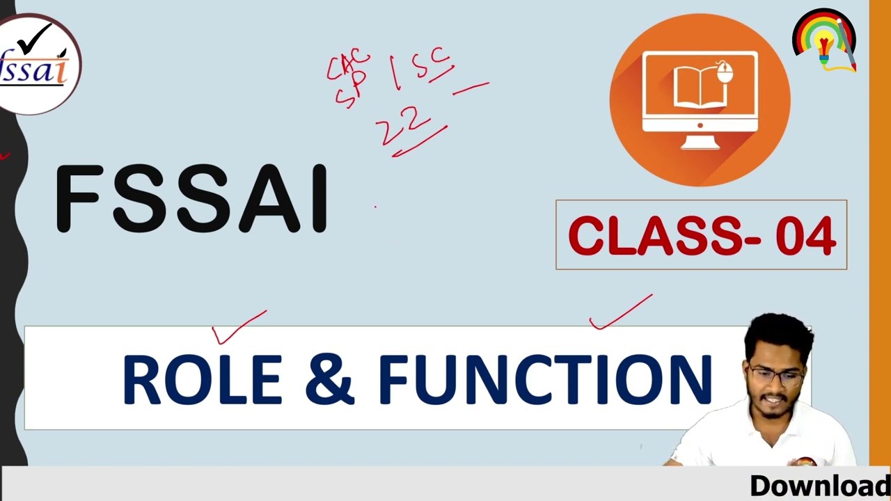 FSSAI Role and Function by Swa Education | FSSAI Assistant Exam