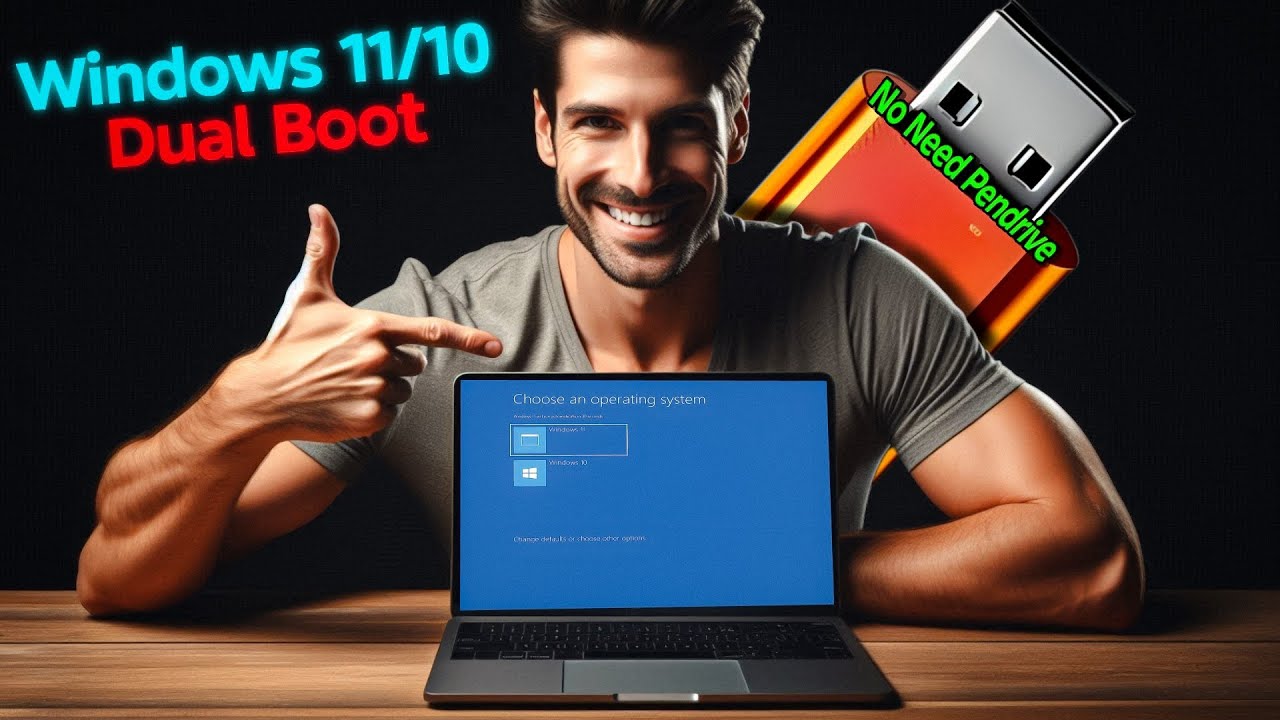Dual Boot Windows 11 & 10 Without USB | Fast & Easy No-USB Method!