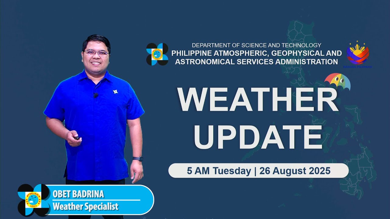 Public Weather Forecast issued at 5 AM | August 26, 2025 - Tuesday