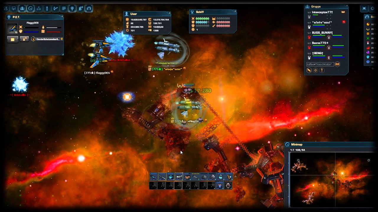 Darkorbit 775 vs S-L (emp cloak monsters)