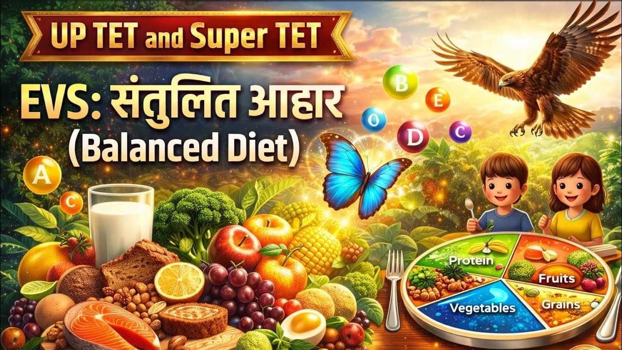 संतुलित आहार One Shot 🚀 | Zero से Hero EVS Revision | 2026 TET Exams  and Super TET 