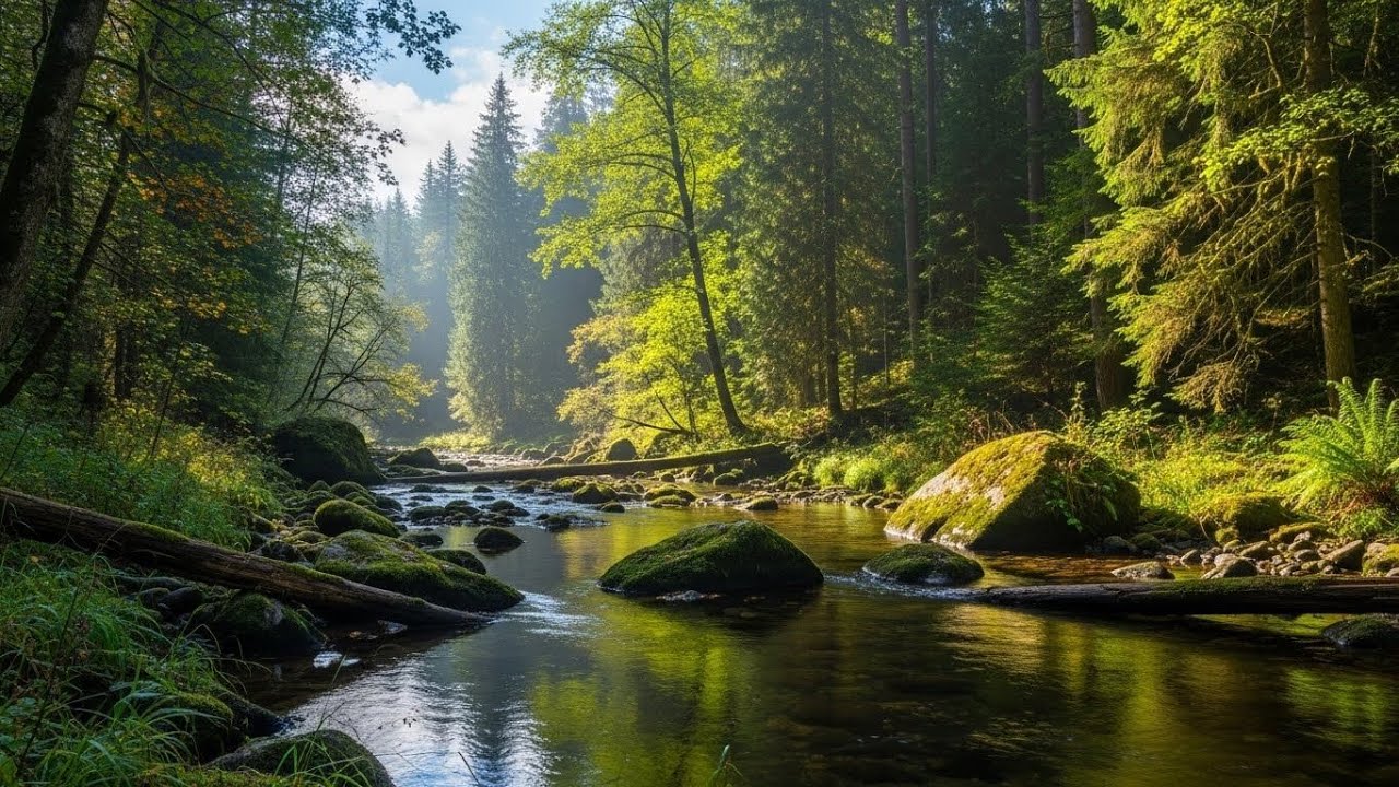 Peaceful River Sound Ambience 🌊 Gentle Flowing Water for Deep Sleep and Relaxation #460