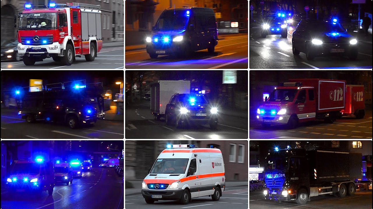 [💣🔥 Brandanschlag auf Aachener Krankenhaus!] - Einsatzfahrten zu SEK Großeinsatz am Luisenhospital