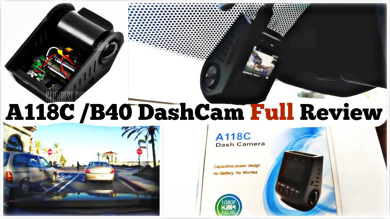 A118C [B40] Dash Cam HD 1080P Full Review with Sample Video - DiyCarModz