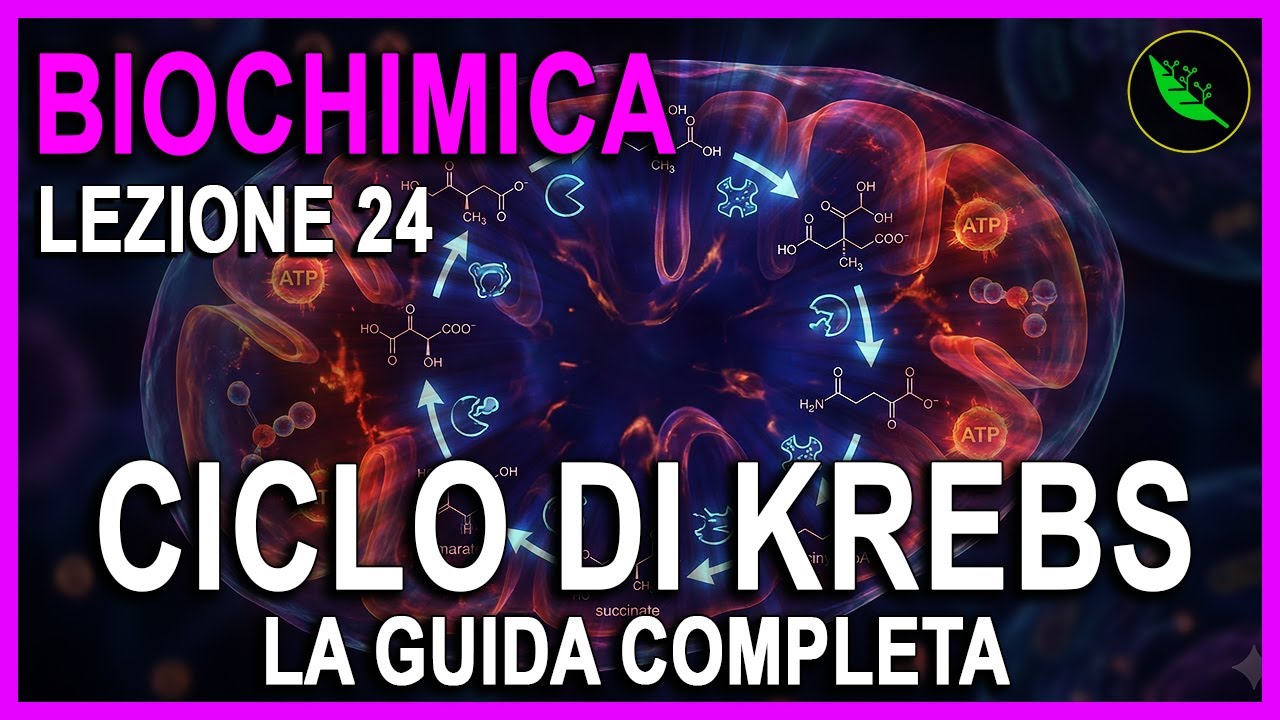 Il CICLO di KREBS in 15 MINUTI : Guida COMPLETA per l'ESAME -Biochimica Lezione 24