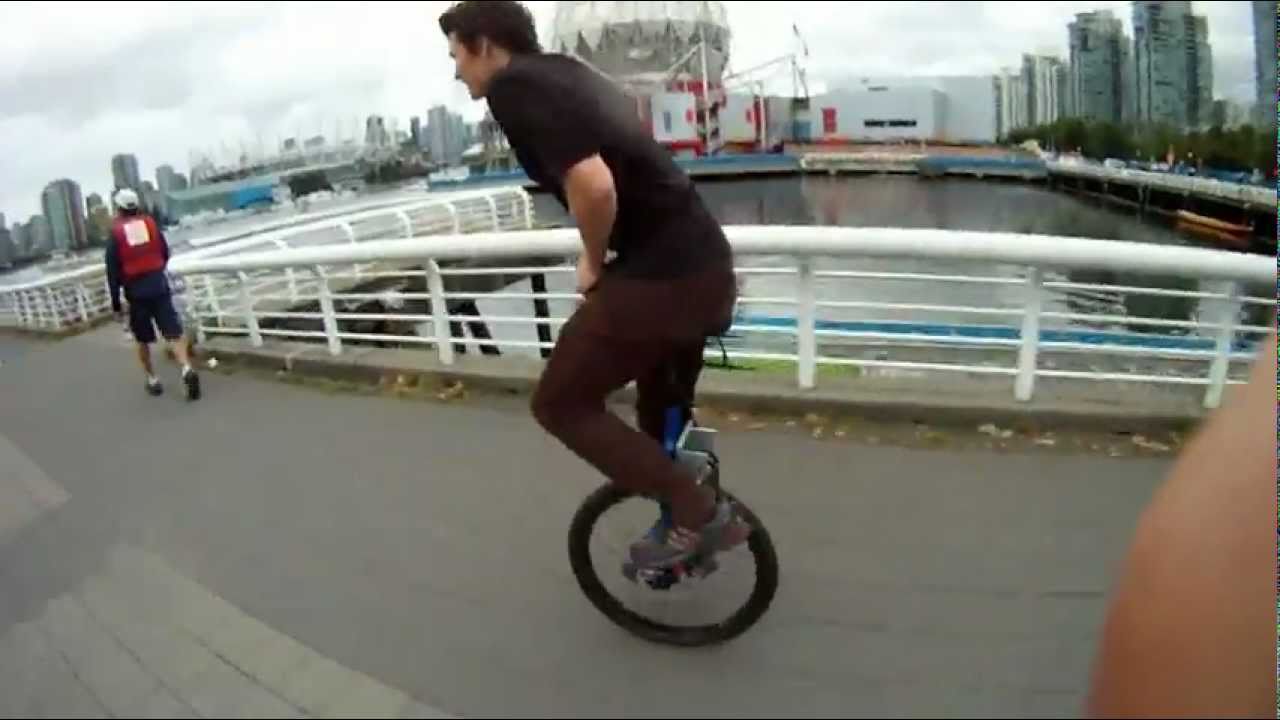 3 speed geared unicycle test ride
