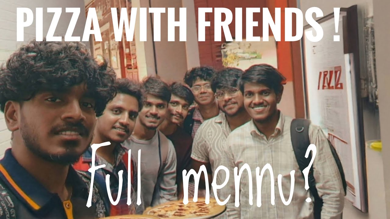 Pizza with friends! Eating full menu 🍕🍕🍕