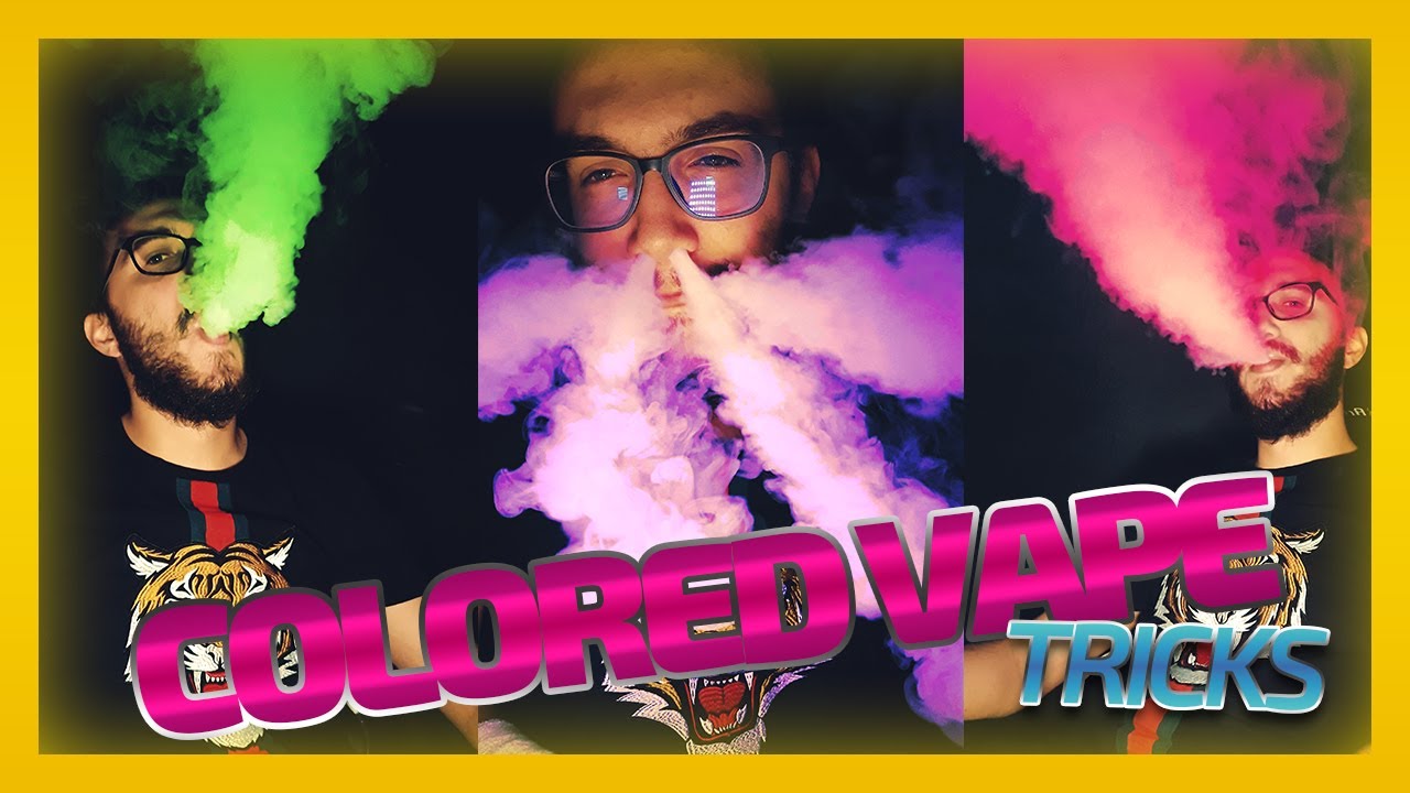 Colored Vape tricks #1 | 4k