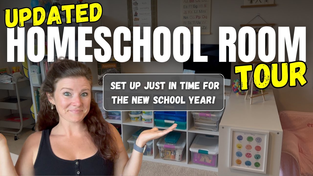 *NEW* HOMESCHOOL ROOM TOUR || Moved Spaces Days Before School Starts