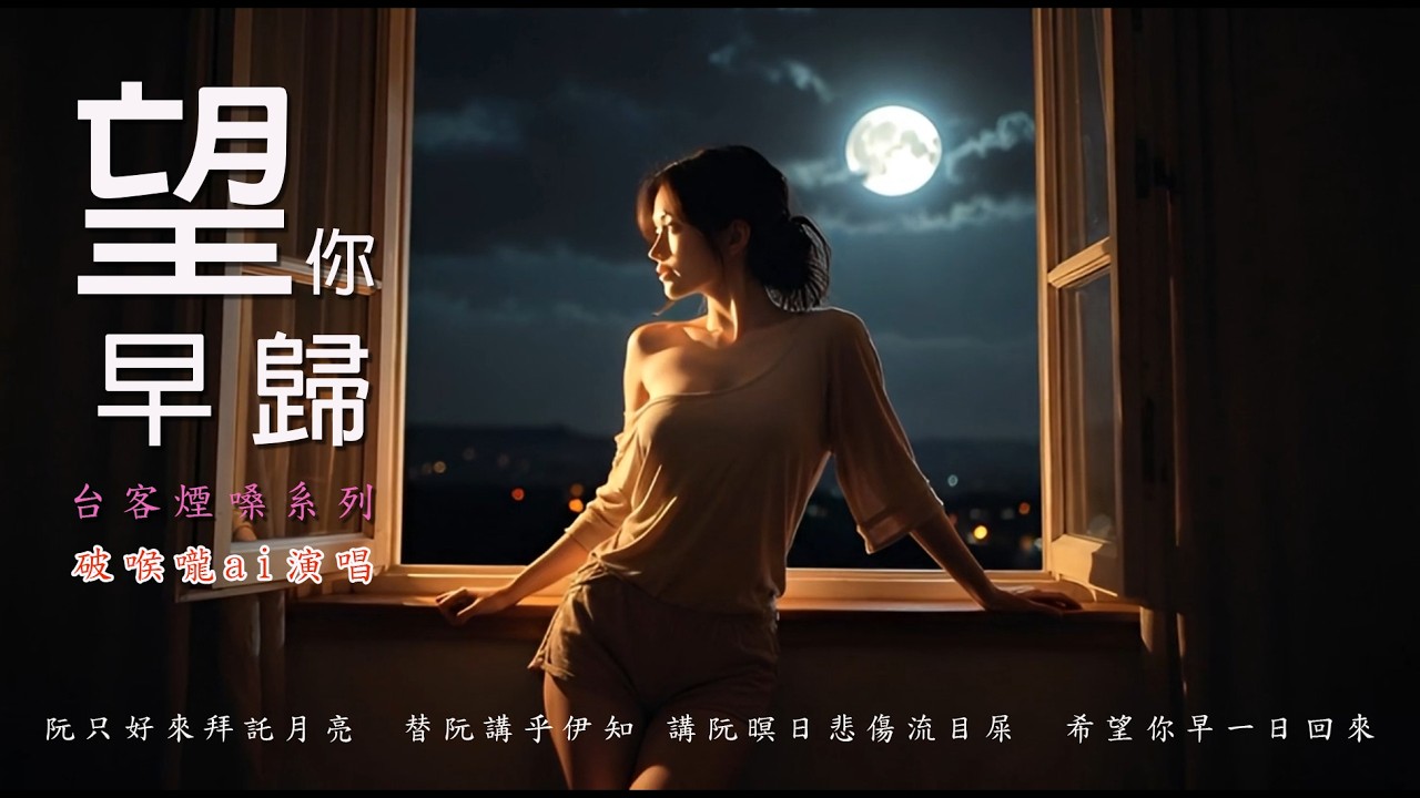 望你早歸/破喉嚨ai演唱  [ 親像鴛鴦水鴨不時相隨　無疑會來拆分離 ]#老歌新唱