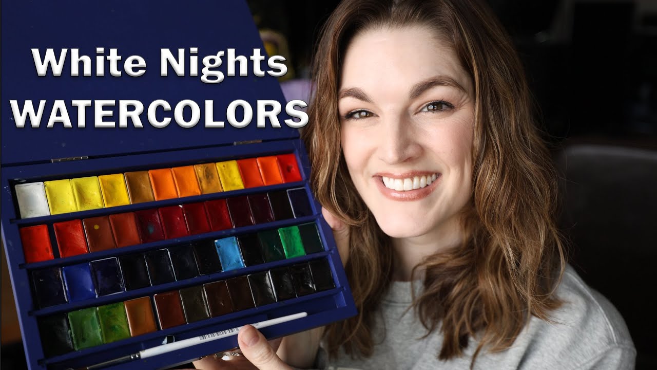 White Nights professional WATERCOLOR paints - Let's try these out!!