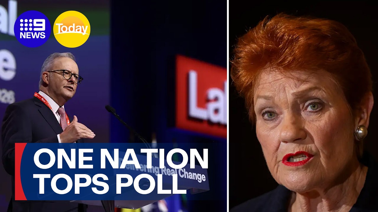 One Nation tops latest poll to dethrone Labor again | 9 News Australia