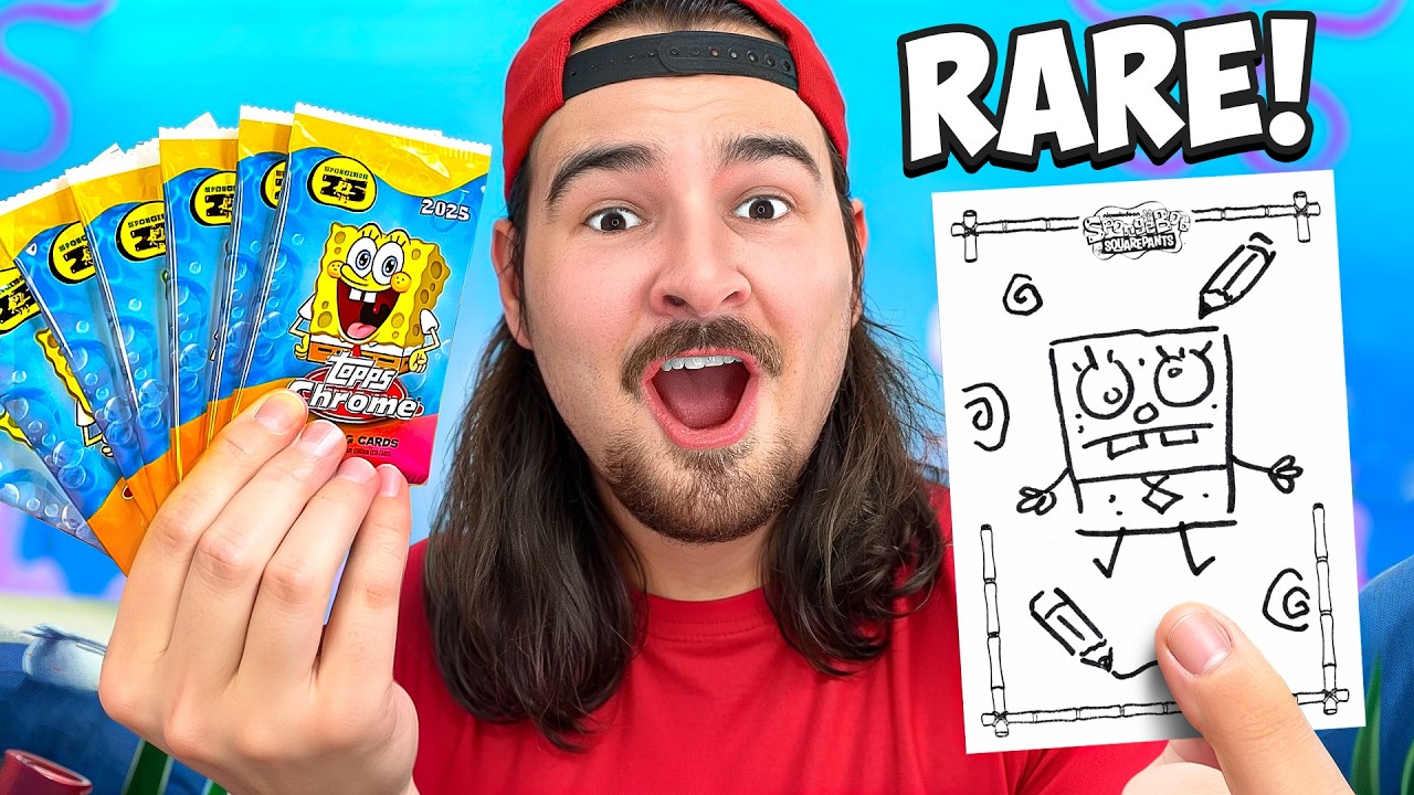Открываем карты SpongeBob Topps Chrome!