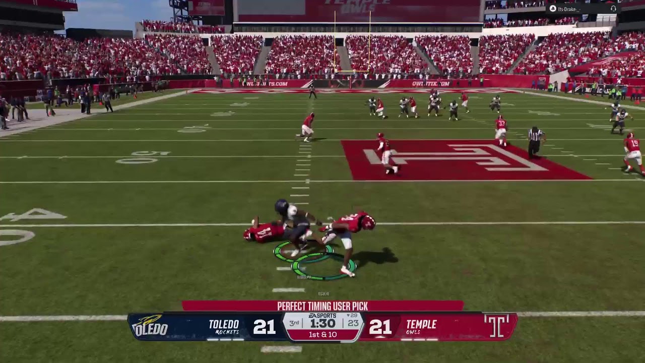 TRASH TALKER TOLEDO FAN GETS SAD AND QUITS BY Temple owls 