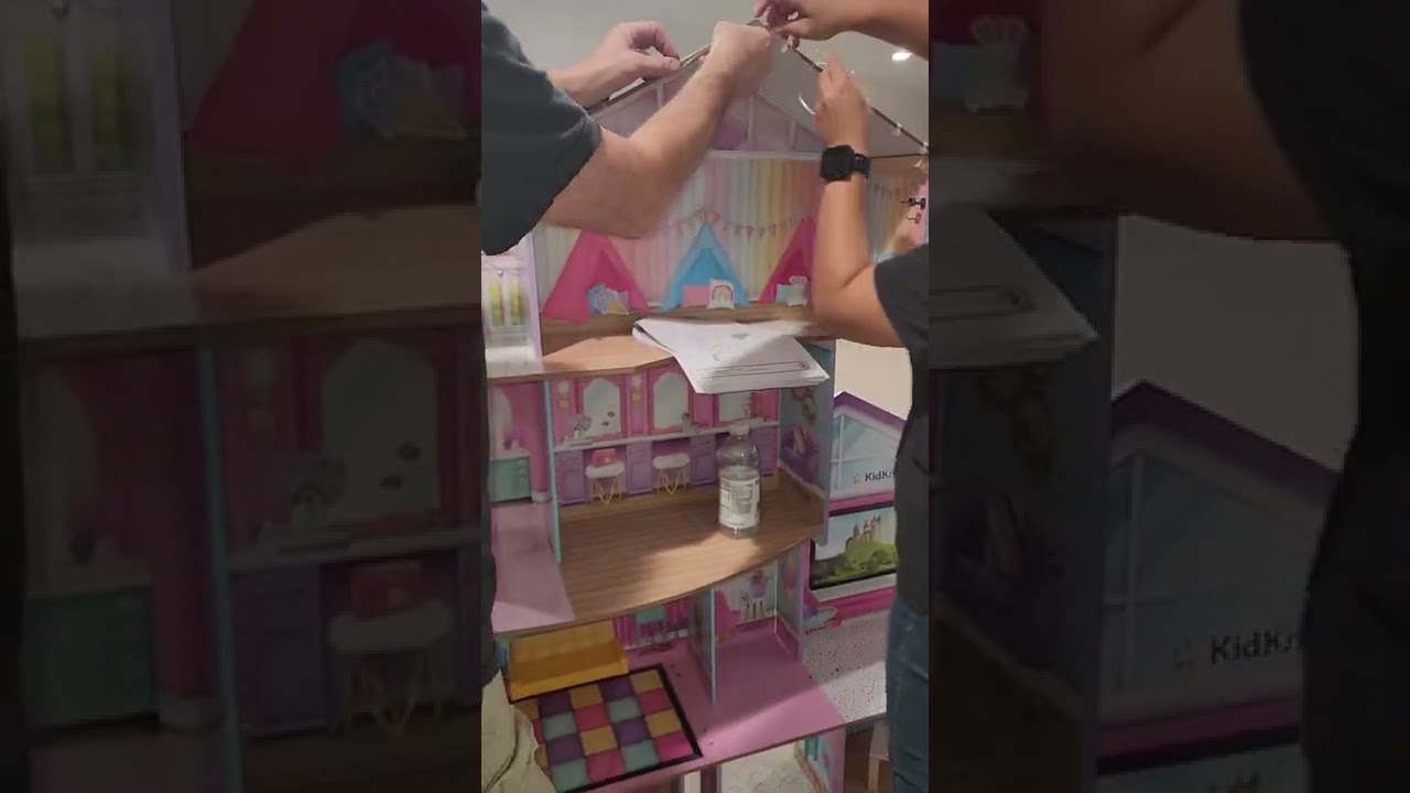 🌟KIDKRAFT ULTIMATE PARTY MANSION DOLLHOUSE WITH 60 PCS - UNBOXING & CONSTRUCTION 