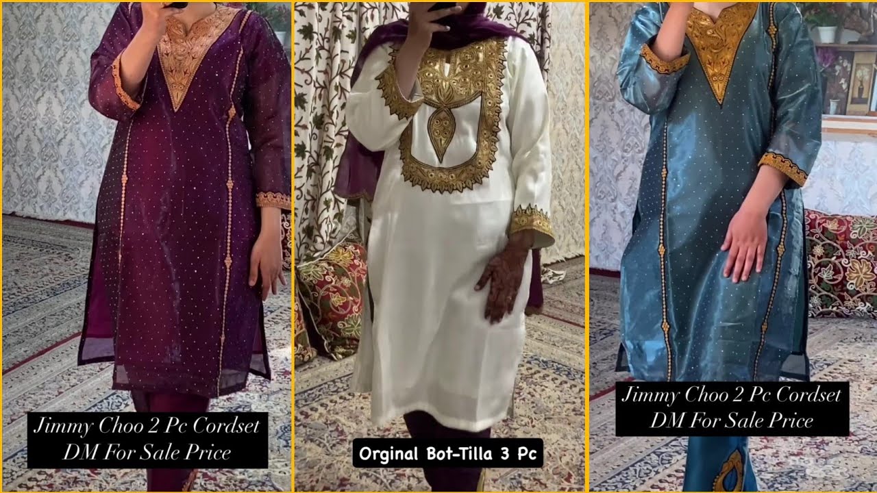 Kashmiri Designer Suits Collection 🍁 || Tilla Work Suits 😍 || Aari Work Suits 💫