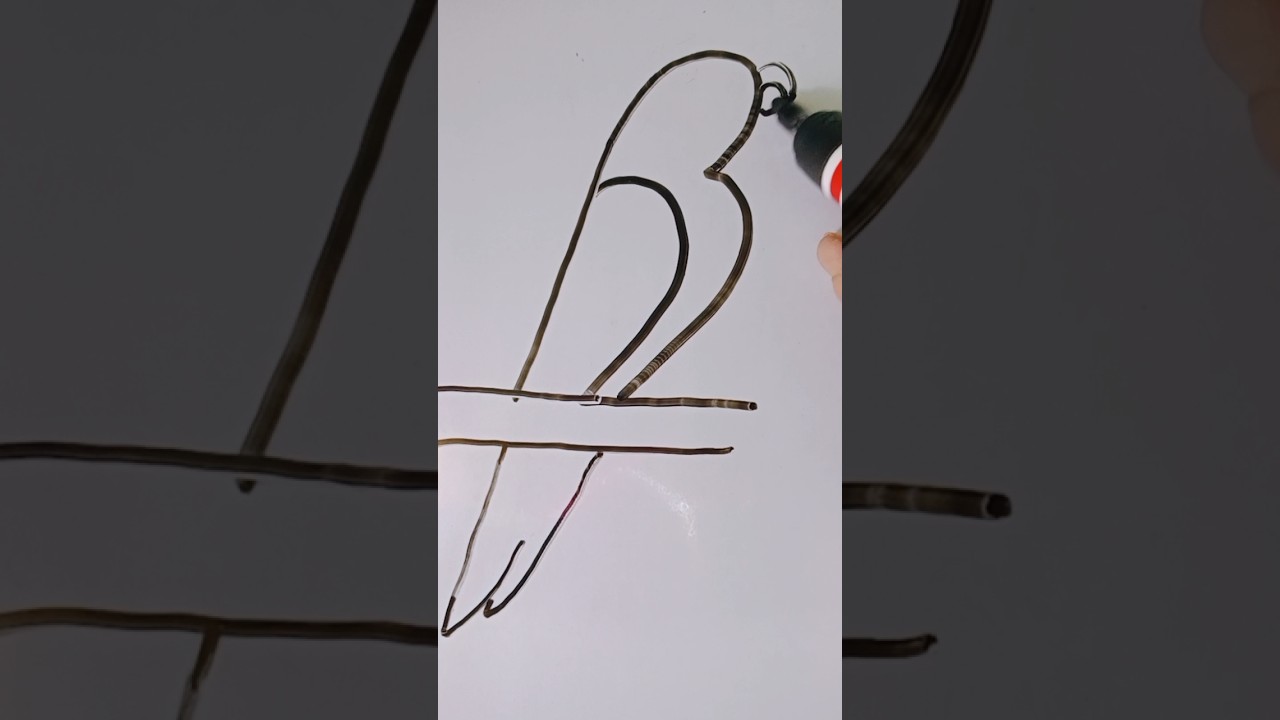 10 sec drawing challenge | Drawing with number 2 #youtubeshorts #trendingshorts