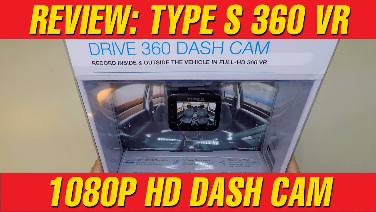 Type S 360 VR Dash Cam full review | Costco 1080P HD 360 Virtual Reality
