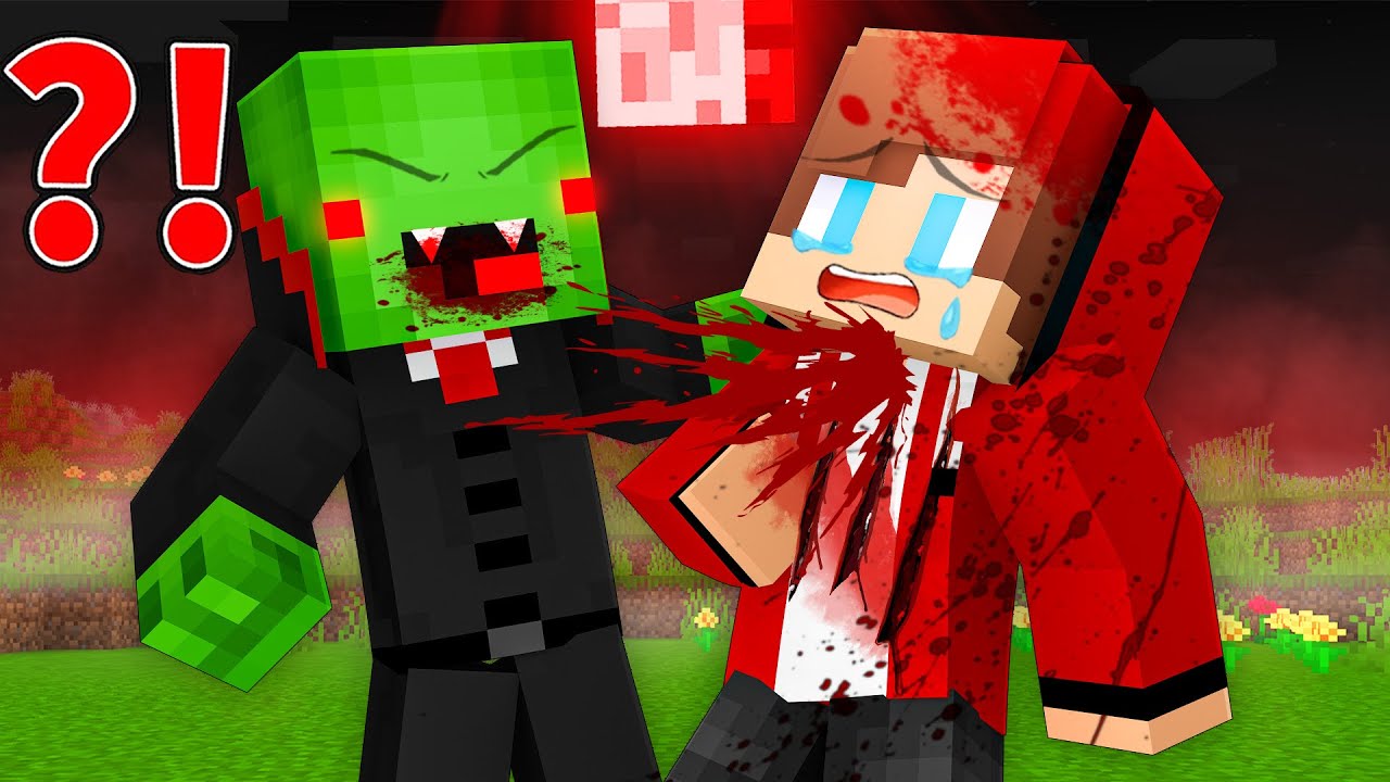 Mikey Turned into a VAMPIRE and Bit JJ in Minecraft - Maizen