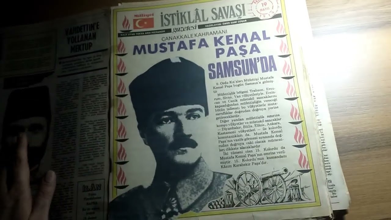 Türkçe Asmr/Birlikte Eski Gazete Sayfalarını Karıştıralım|Kurtuluş Savaşı❤