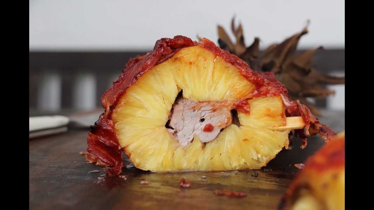 SWINEAPPLE - mit SCHWEIN gefüllte Ananas - deutsches Grill- und BBQ-Rezept - 0815BBQ
