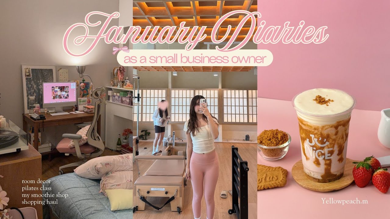 🍵 Days in my life (as a small business owner) | yellowpeach.m