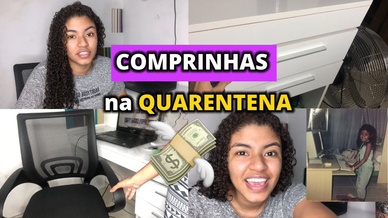 Comprinhas na QUARENTENA: Escrivaninha + Cadeira girat&oacute;ria - Valeu a pena? | Vict&oacute;ria Brito