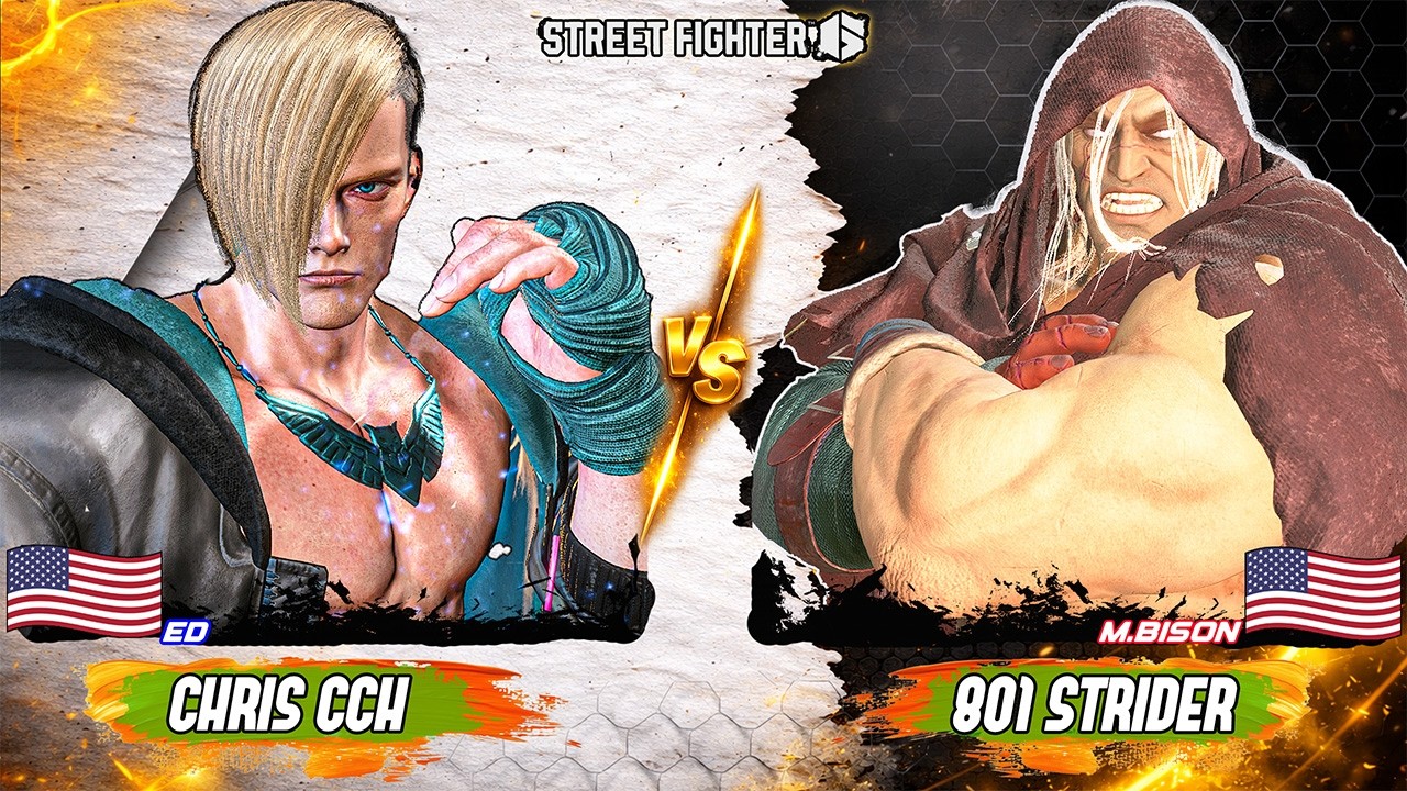 SF6 🔥 ChrisCCH (ED)  vs  801 Strider (M.Bison) 🎮 Street Fighter 6 High-Level Gameplay