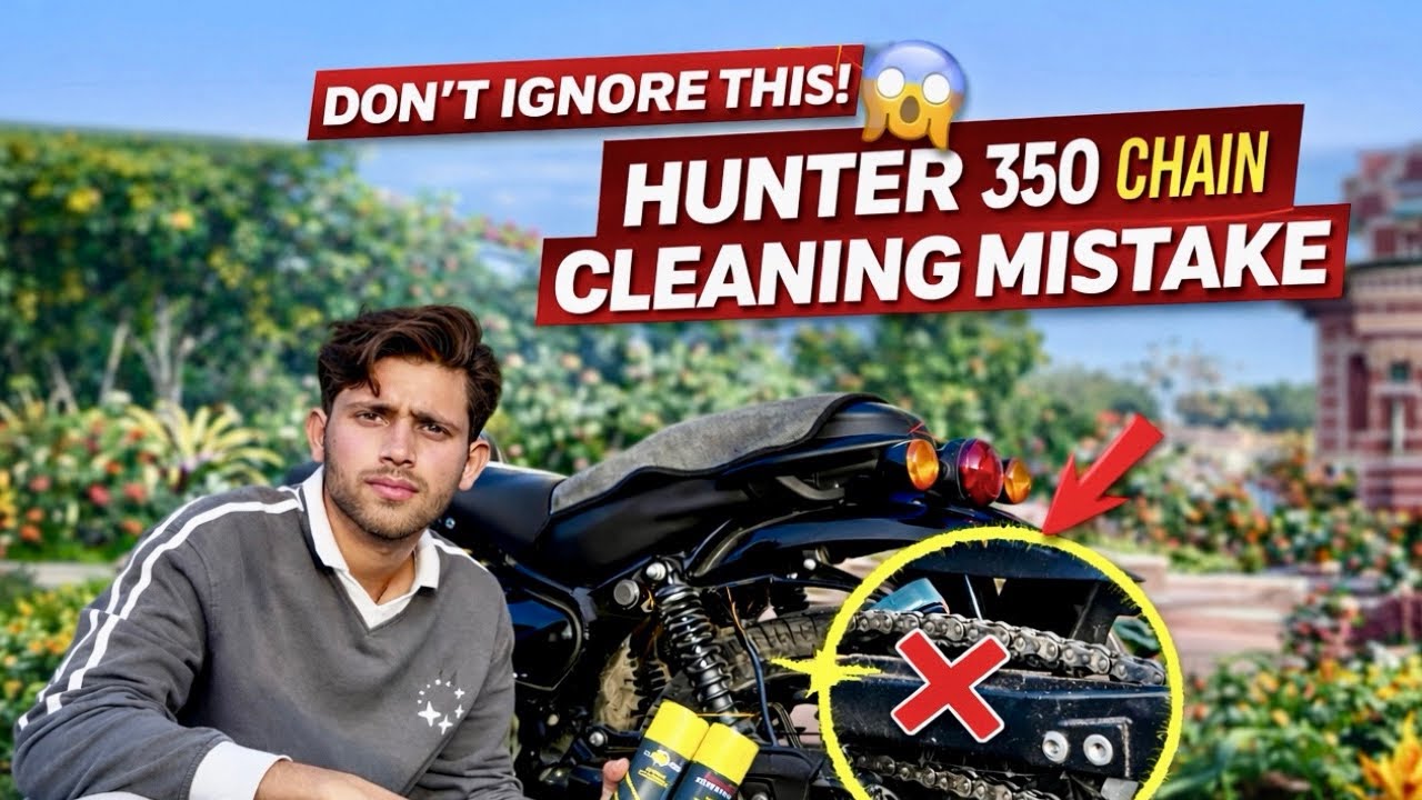 How To Chain Cleaning | Hunter 350 Chain Cleaning Mistake | Right way to cleaning ✅