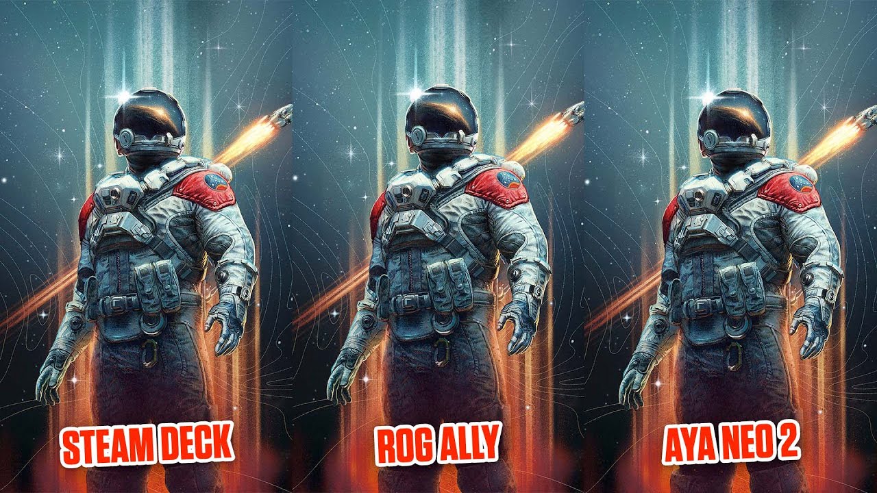 Starfield - Steam Deck vs ROG Ally vs Aya Neo 2