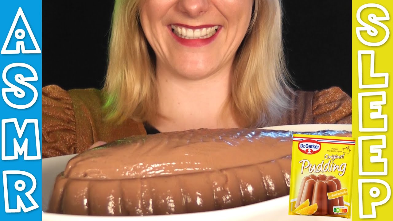 АСМР при поедании пудинга - лучшие мягкие и расслабляющие звуки рта - ASMR Pudding eating