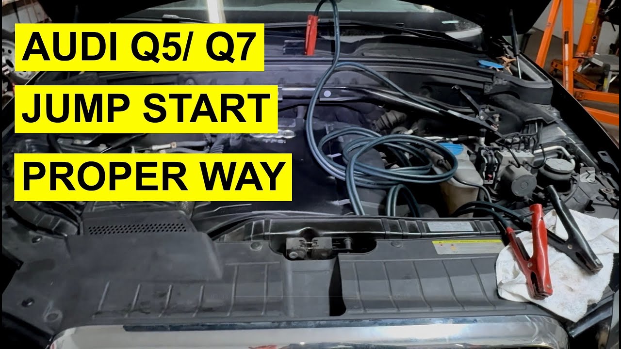 How To Jump Start Audi Q5/ Q7 And etc - DIY - 2009 & Up