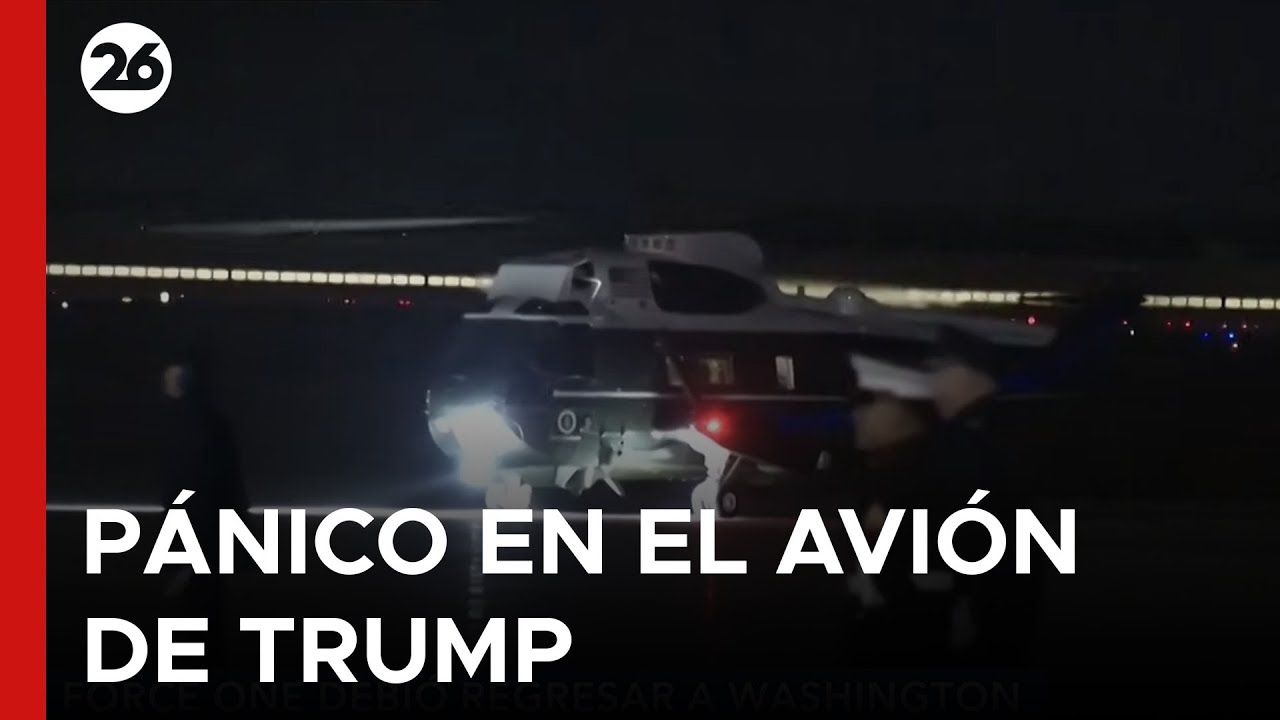 ✈️ PÁNICO RUMBO A DAVOS | El avión de Trump dio la vuelta en pleno vuelo tras un apagón en la cabina