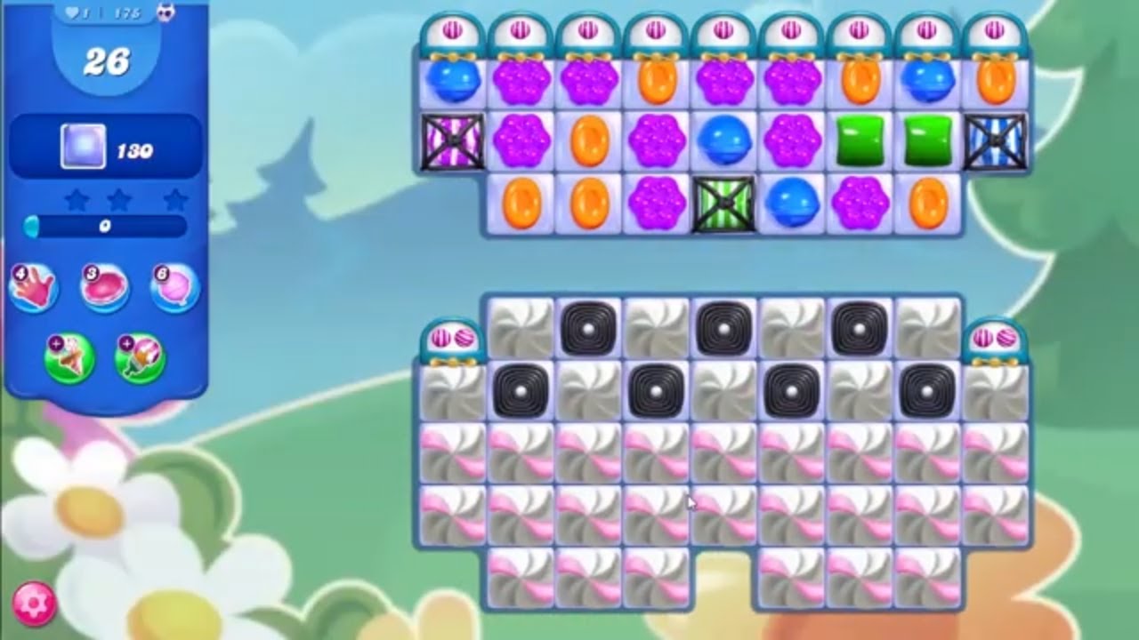 Candy Crush Saga LEVEL 175 NO BOOSTERS (new version) 26 MOVES
