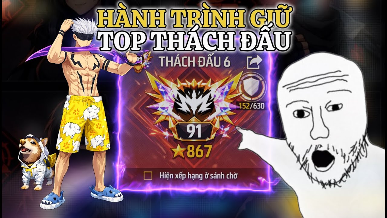 Hành Trình Giữ Top Thách Đấu Khi Thử Dùng Combo Bí Ẩn Này☠️ !