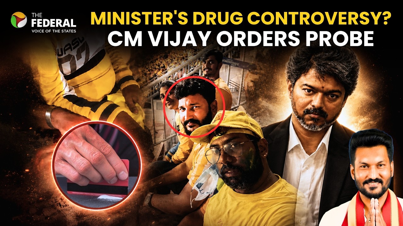 TN minister Sarath&rsquo;s 'drug video' has Vijay govt in a spot | The Federal