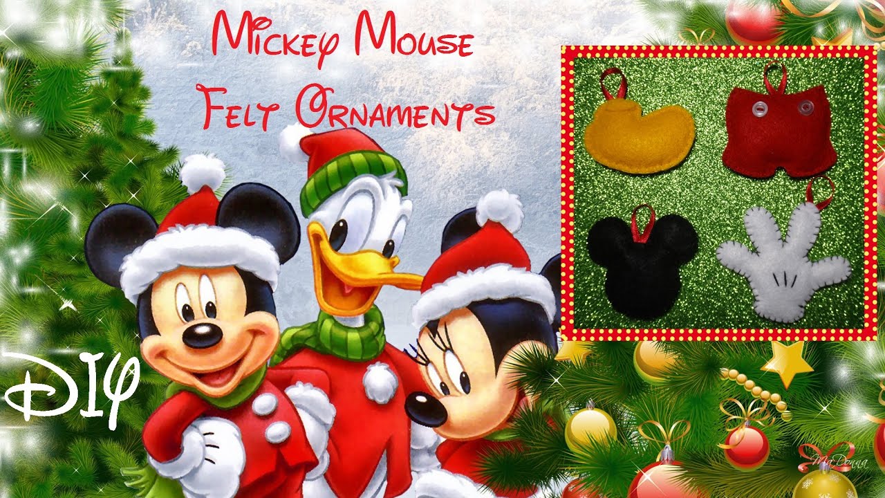 Mickey Mouse Felt Ornaments