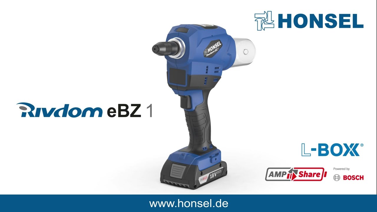 Akku-Nieter Rivdom eBZ 1 mit AMPShare-Akkus - powered by Bosch.
