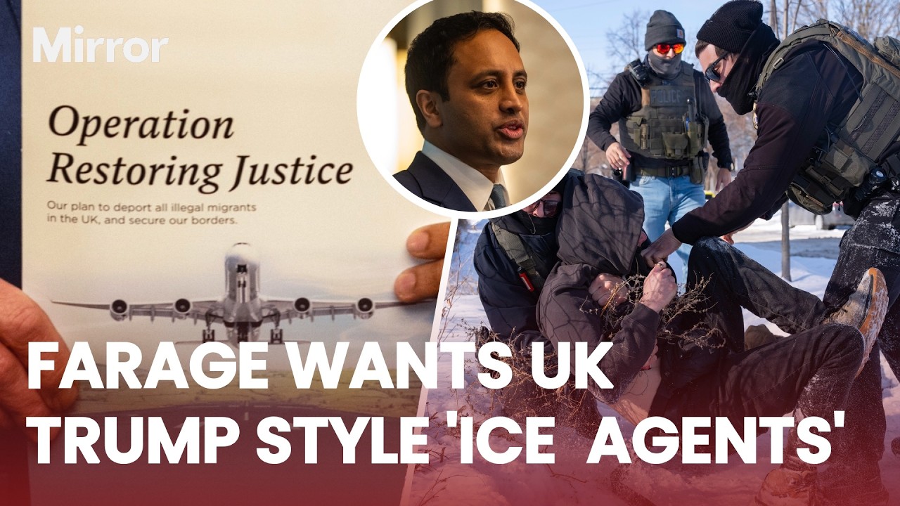 Farage announces TRUMP style ICE force to 'ROUND PEOPLE UP' for deportations