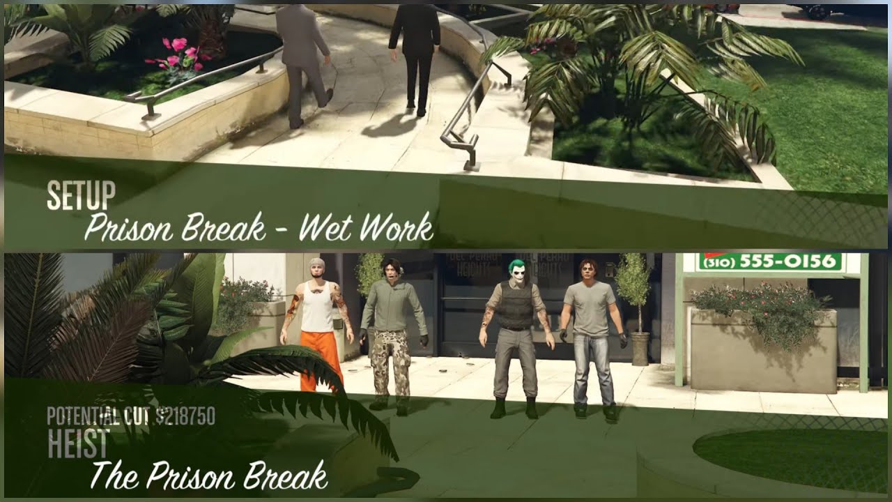 GTA online mission | Prison break - Wet works (Setup) + Finale Hiest