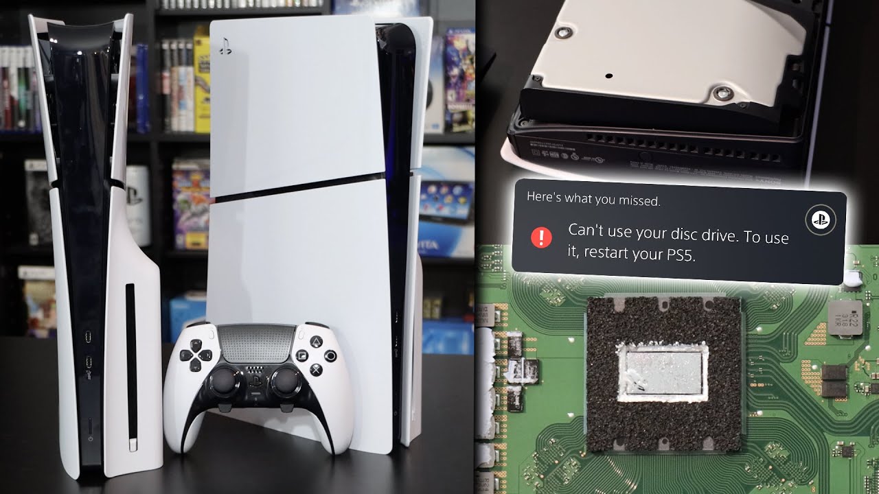 PS5 Slim Unboxing, Teardown, Noise Test, Disc Drive Testing, Size Comparisons, & More