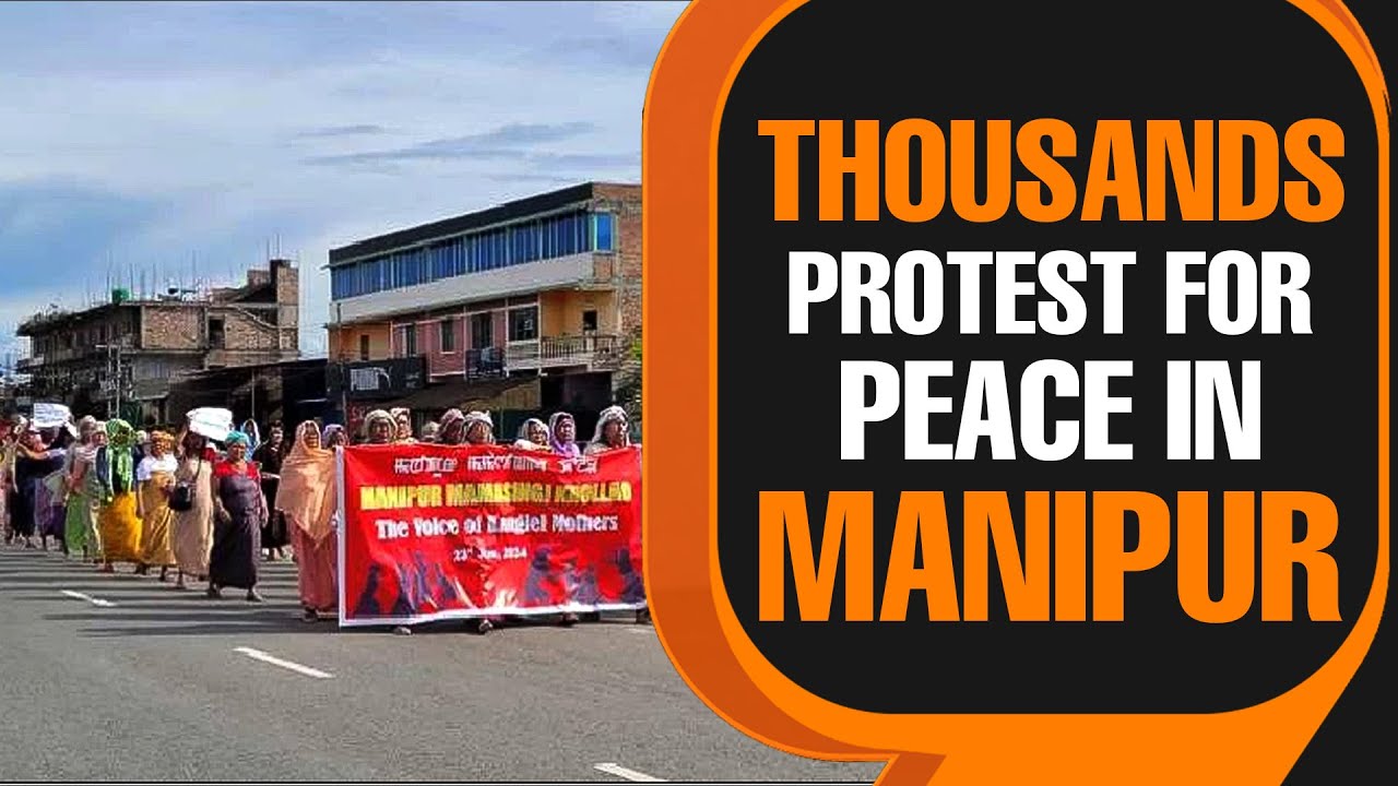 Manipur | Thousands Protest for peace in Manipur across the state | Manipur Protest