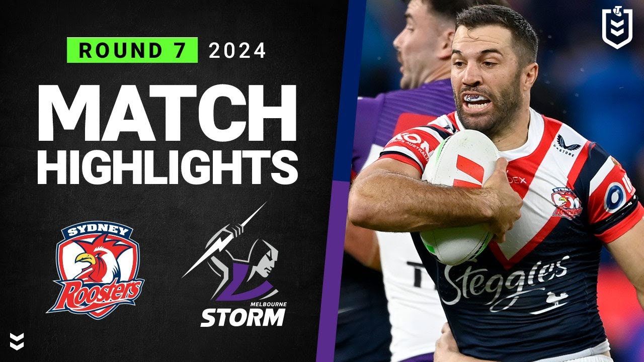 NRL Highlights | NRL 2024 | Roosters v Storm | Match Highlights