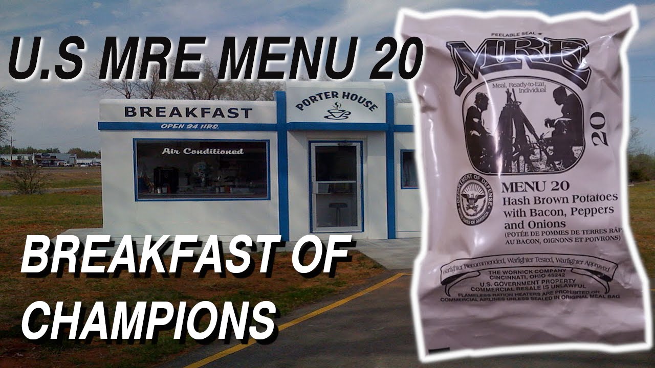 U.S MRE Menu #20 Hash Brown Potatoes With Bacon, Peppers And Onions BEST BREAKY RATION EVER