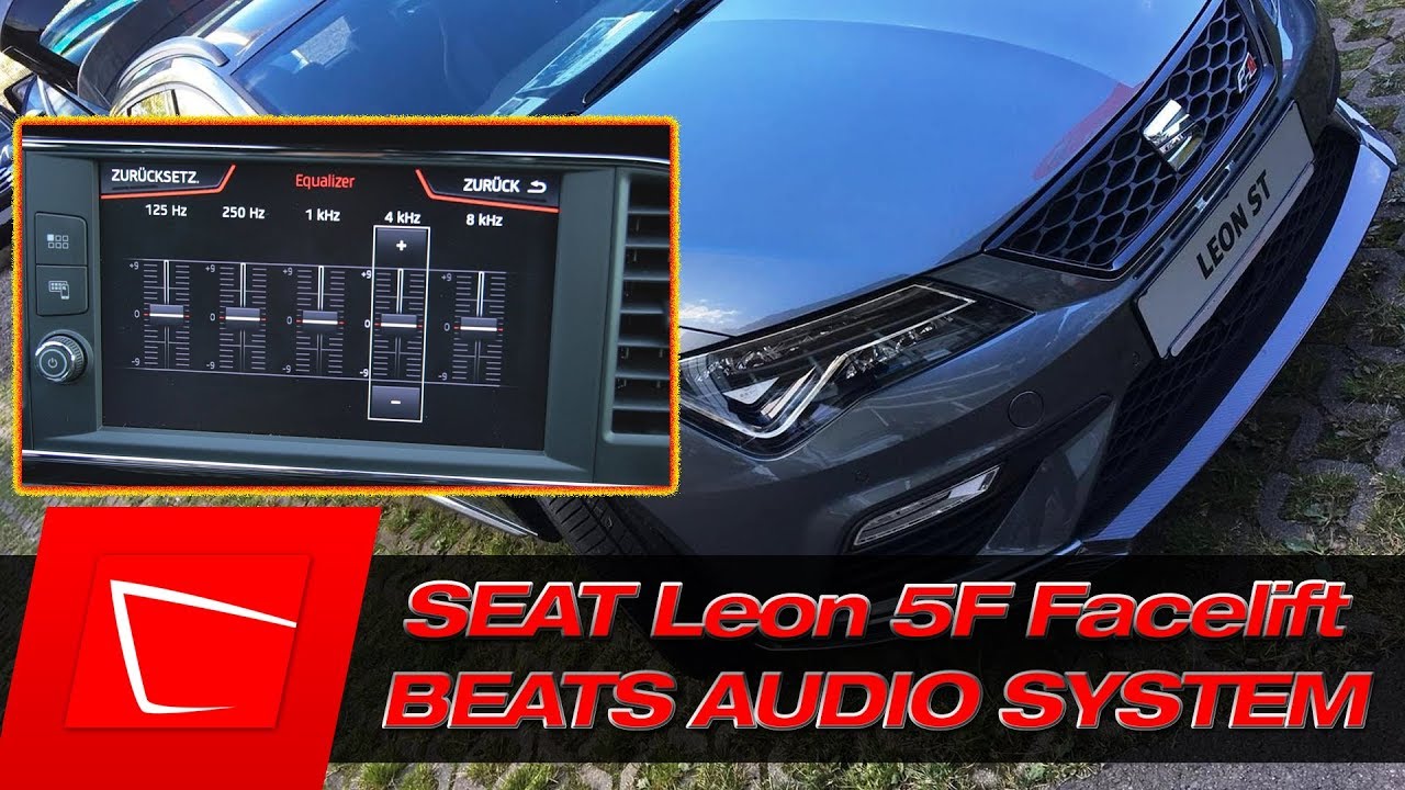 Seat Leon 5F Facelift BEATS AUDIO Equalizer Einstellungen Neutral und BassBoost Musikeinstellungen