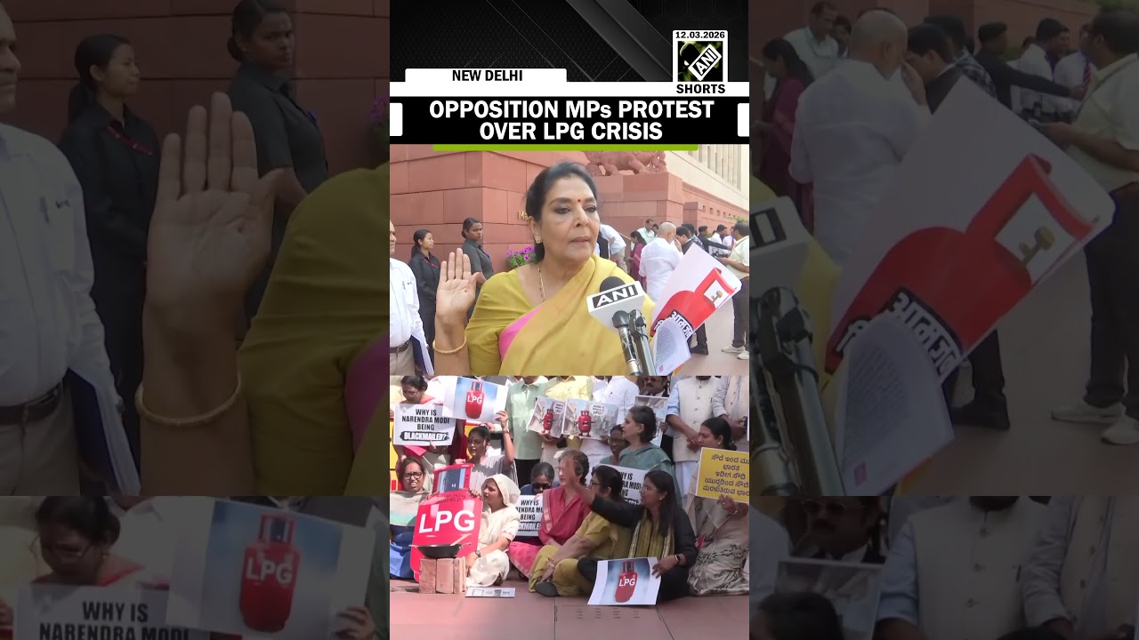 Delhi Parliament budget session sees Congress-led opposition MPs protest over LPG crisis