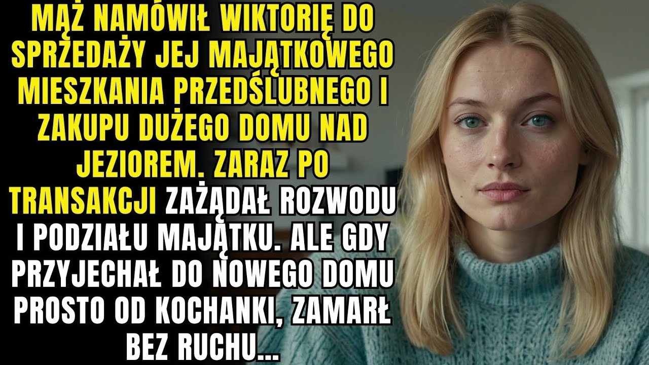 Wiktoria sprzedała swoje majątkowe mieszkanie przedślubne i kupiła dla męża dom nad jeziorem, a on