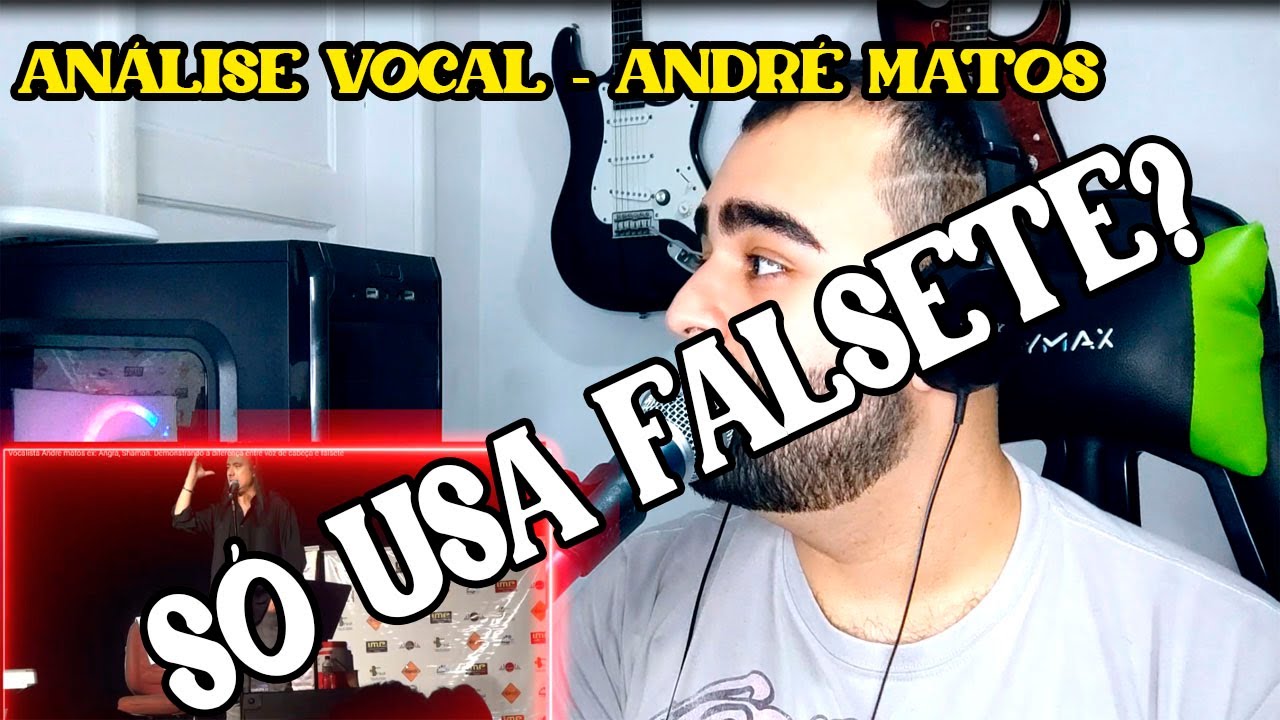 Professor de canto Analisa a voz de André Matos